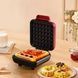 Вафельница электрическая waffle maker AND1596 Красная