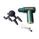 Масажер ручний акумуляторний із змінними насадками Fascial Gun RF-723X Зелений