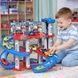 Трек паркування дитячий ігровий на 75 деталей та 3 машинки Childrens Rail Car Різнокольоровий