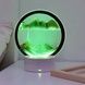 Лампа настольная Песочные горы 3D RGB ночник с USB Зеленый песок