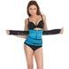 Утягивающий пояс для похудения Waist training corset Голубой-черный S