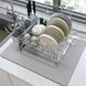 Коврик для сушки посуды супервпитывающий нескользящий 30*30см Серый
