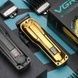 Машинка для стрижки з LED-дисплеєм та 4 змінними насадками 2500 mAh VGR V-138 GOLD Золота