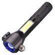 Фонарь ручной аварийный t6 -28LED USB + стеклобой Синий