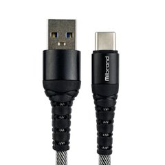 Кабель Mibrand MI-14 Fishing Net Charging Line USB для Type-C 2A 1m Black/Grey