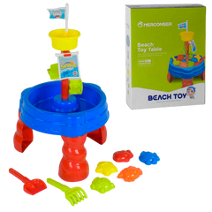 Столик дитячий ігровий для піску та води Beach Toy Table Синій з червоним