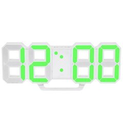Электронные настольные часы с будильником и термометром LY 1089 Зеленые