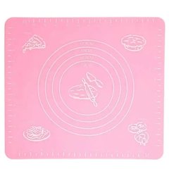 Кондитерський силіконовий килимок для розкочування тіста 40 на 30см Рожевий