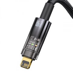 Кабель Baseus Explorer Series Auto Power-Off Fast Charging Data Cable USB to IP 2.4A 1m Black