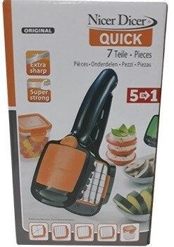 Овочерізка з контейнером Nicer Dicer Quick помаранчева