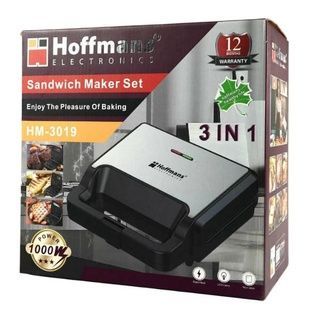Мультимейкер со сменными насадками с антипригарным покрытием Hoffmans 3in1 1000W HM-3019