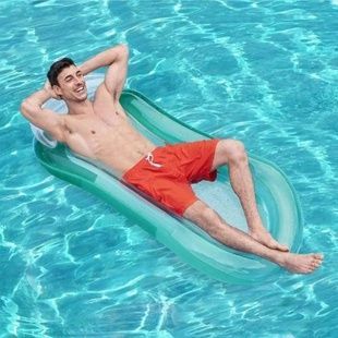 Матрас надувной для бассейна взрослый 160*90см MAX90кг Синий