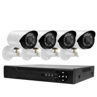 Набор камер видеонаблюдения на 4 камеры DVR KIT JE-5004 AHD 4ch