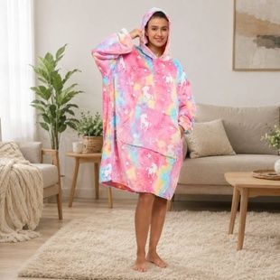 Худи светящийся флюоресцентный взрослый Stars dream L Радужный