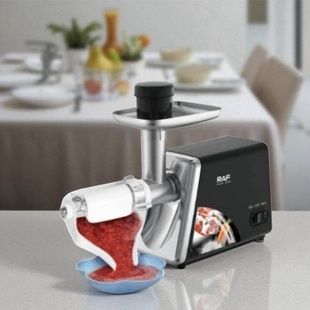 Мясорубка настольная бытовая со сменными насадками для овощей 2500Вт Meat Grinder R.3383 Черная с серым
