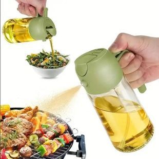 Диспенсер-розпилювач для олії та оцту 2в1 Multifunctional Oiler Зелений