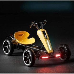 Електрокарт акумуляторний Bambi складний дитячий M-6277 EBR-3 Жовтий