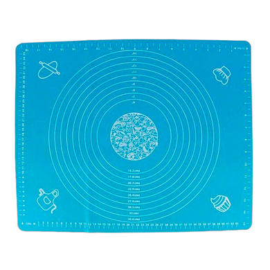 Силіконовий килимок для випічки Benson BN-024 (49*40см) Блакитний