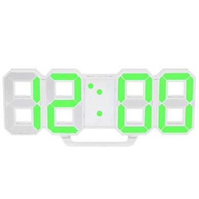 Електронні настільні годинник з будильником і термометром LY 1089 Зелені