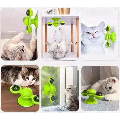 Іграшка для кота інтелектуальна Спиннер Зелений