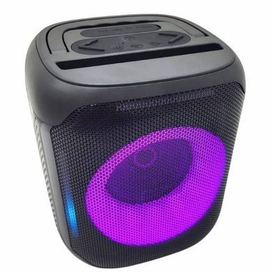 Bluetooth колонка аккумуляторная с RGB подсветкой UBL PARTYBOX ART-10463 Черная