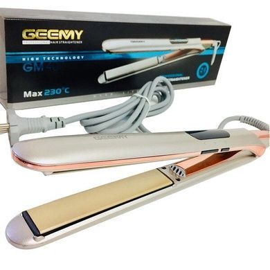 Плойка праску для вирівнювання волосся Geemy GM-407 Silver