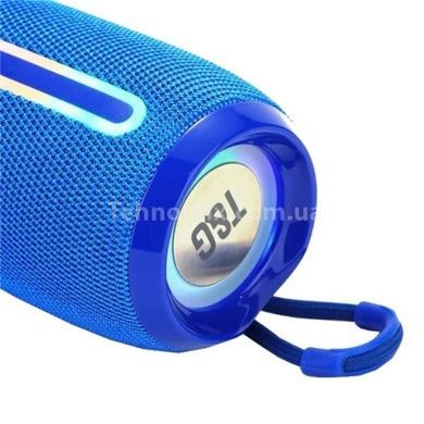 Колонка Bluetooth c функцией speakerphone с радио RGB TG653 Синяя
