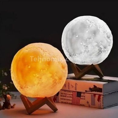 Нічник-зволожувач повітря Місяць 3D Moon Light 15 см
