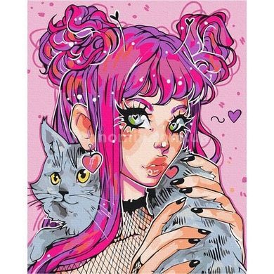 Картина по номерам Кошачий взгляд @nila_art_art BS53522