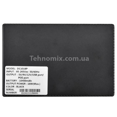 ДБЖ для роутера 10400mAh DC 5V/9V/12V Чорний