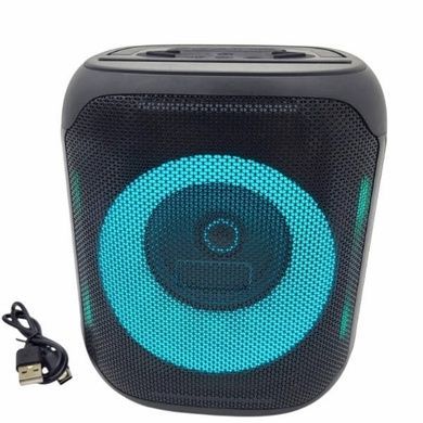 Bluetooth колонка аккумуляторная с RGB подсветкой UBL PARTYBOX ART-10463 Черная
