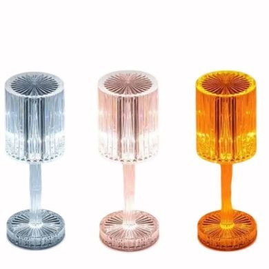 Лампа настільна з Bluetooth-колонкою, пультом керування та RGB підсвічуванням Diamond Прозора