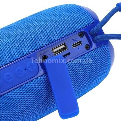 Колонка Bluetooth c функцией speakerphone с радио RGB TG653 Синяя