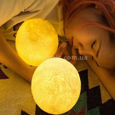 Нічник-зволожувач повітря Місяць 3D Moon Light 15 см