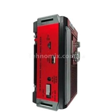 Радиоприемник с фонарем переносной аккумуляторный GOLON RX382 LED Красный