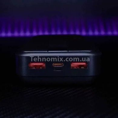 Power bank на два виходи з дисплеєм із швидкою зарядкою 10000 mAh INKAX PBQ-06 Чорний