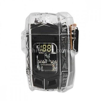 Фонарь с индикатором заряда с электроимпульсной зажигалкой D48-1-COB Li-Ion MULTIFUNCTIONAL Черный