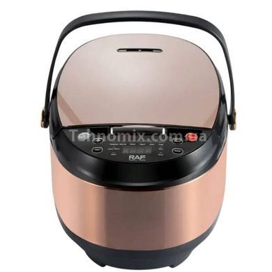Мультиварка з фритюрницею та LED дисплеєм 900W 5л RAF R0100 multi PRO Чорна з коричневим
