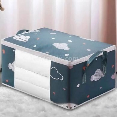 Сумка для речей та постільної білизни на 75л візерунок Хмара Синій BAG