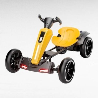 Электрокарт аккумуляторный Bambi складной детский M-6277 EBR-3 Желтый