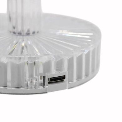 Лампа настільна з Bluetooth-колонкою, пультом керування та RGB підсвічуванням Diamond Прозора