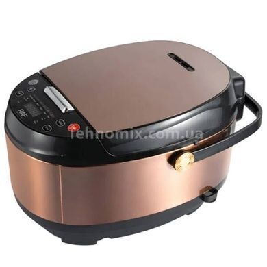 Мультиварка з фритюрницею та LED дисплеєм 900W 5л RAF R0100 multi PRO Чорна з коричневим