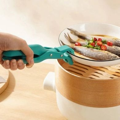 Захват для горячего силиконовый Голубой