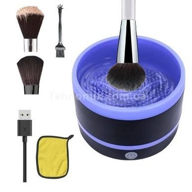 Очищувач пензлів для макіяжу електричний Makeup brush cleaner Фіолетовий