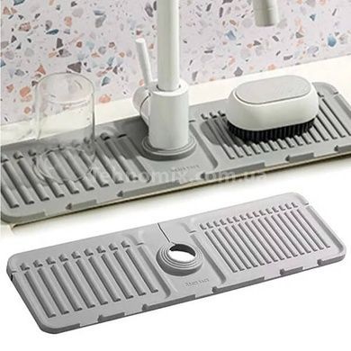 Коврик брызговик на кран Drain mat LY-692 Серый