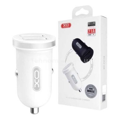Автомобільний зарядний пристрій XO CC18 Dual USB Port Car Charger Чорне