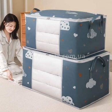 Сумка для речей та постільної білизни на 75л візерунок Хмара Синій BAG