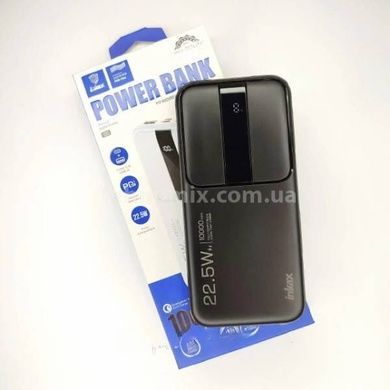 Power bank на два виходи з дисплеєм із швидкою зарядкою 10000 mAh INKAX PBQ-06 Чорний