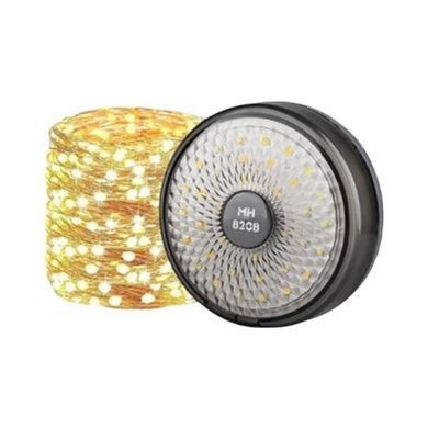 Лампа для кемпинга водонепроницаемая с LED-лентой 10м аккумуляторный Теплый белый