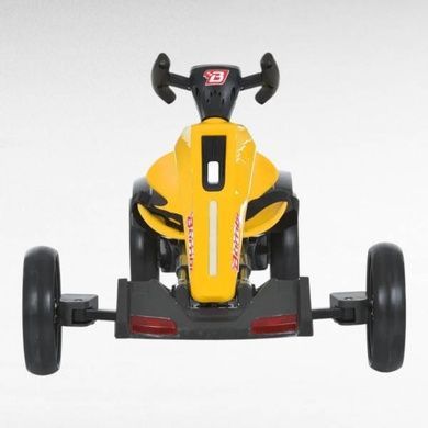 Электрокарт аккумуляторный Bambi складной детский M-6277 EBR-3 Желтый